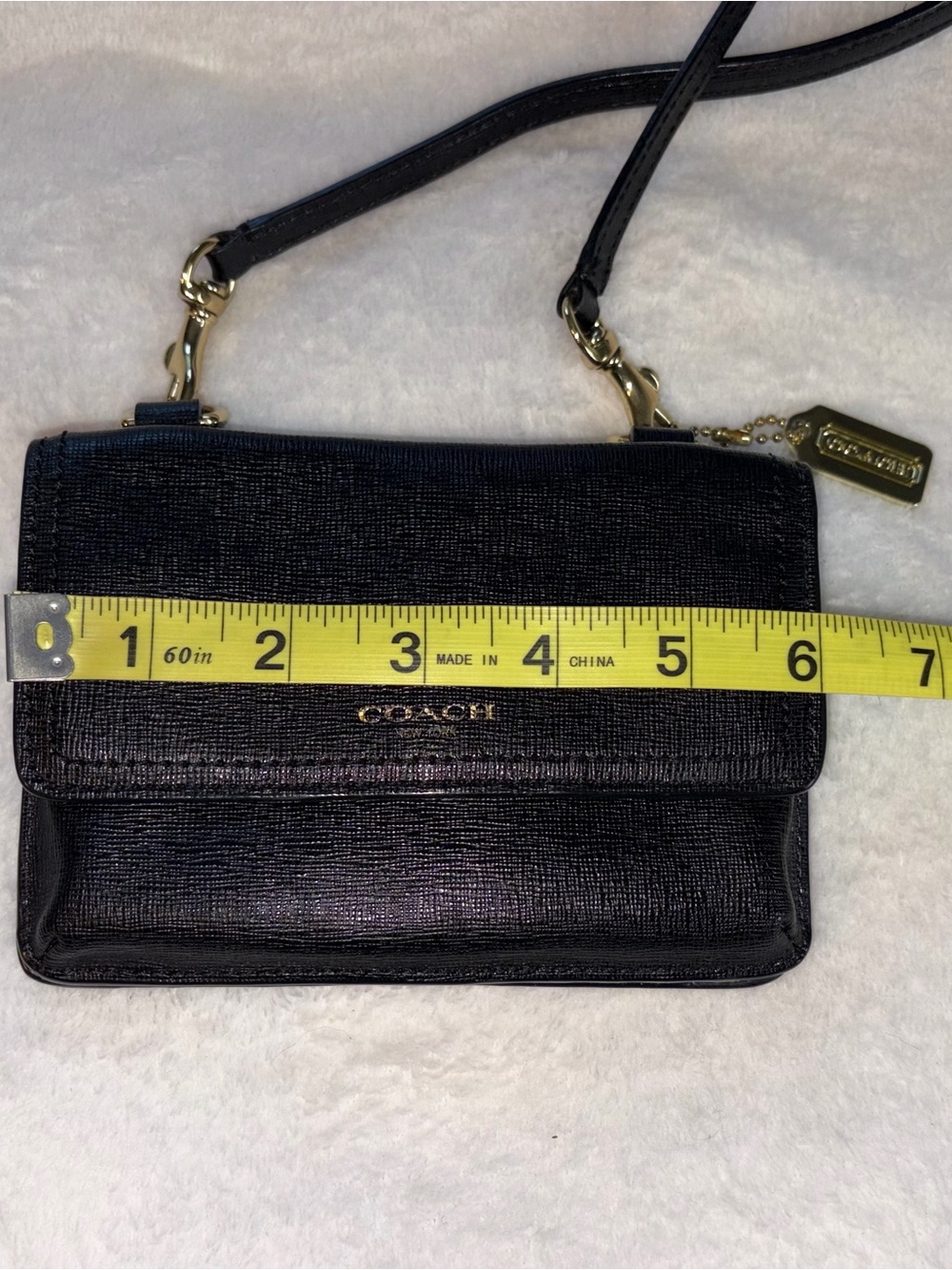 COACH Leather Wallet Crossbody - Picture 9 of 12
